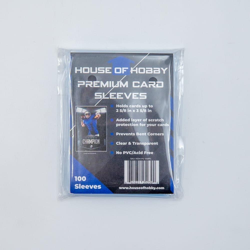 Premium Trading Card Sleeves - 100 Pack The House of Hobby Premium Trading Card Sleeves - 100 Pack The House of Hobby