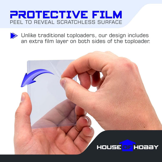 Top Loaders for Cards & Penny Sleeves Bundle - 100 Toploaders & 100 Penny Sleeves - The House of Hobby